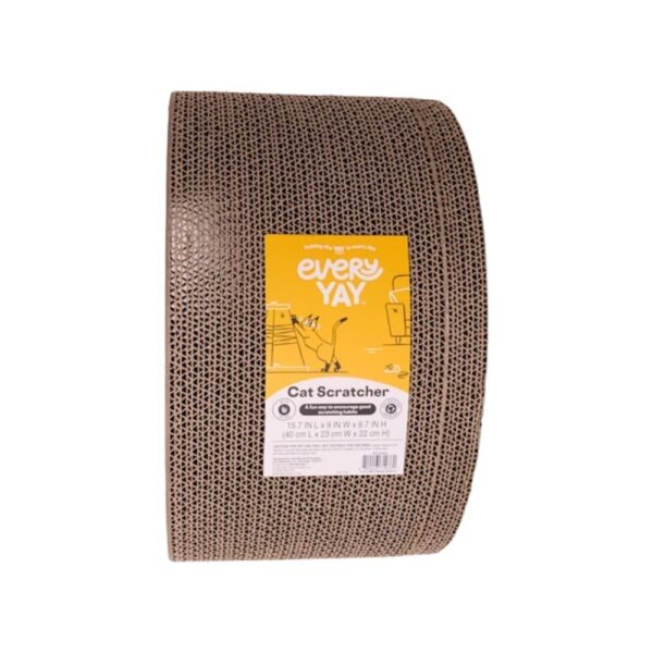 EveryYay Novelty Lime Cardboard Cat Scratcher, 8.7" H
